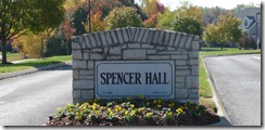 Spencer Hall Sign